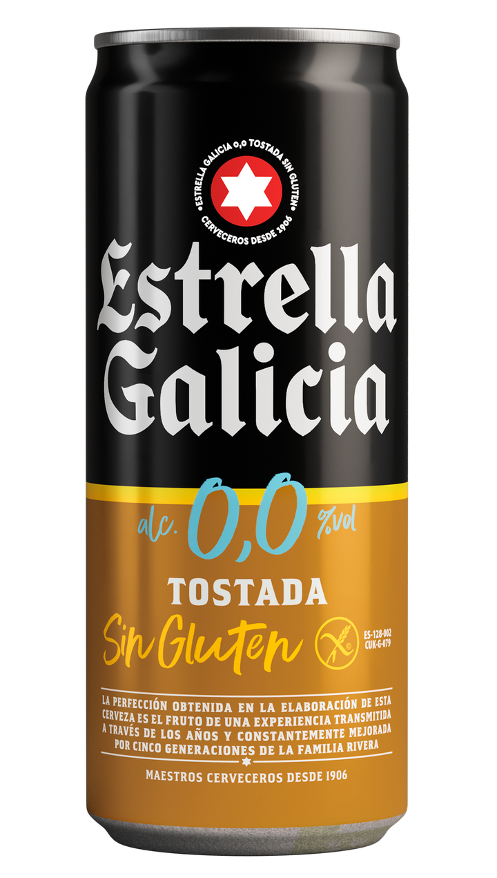 Botella Estrella Galicia 0,0 Tostada