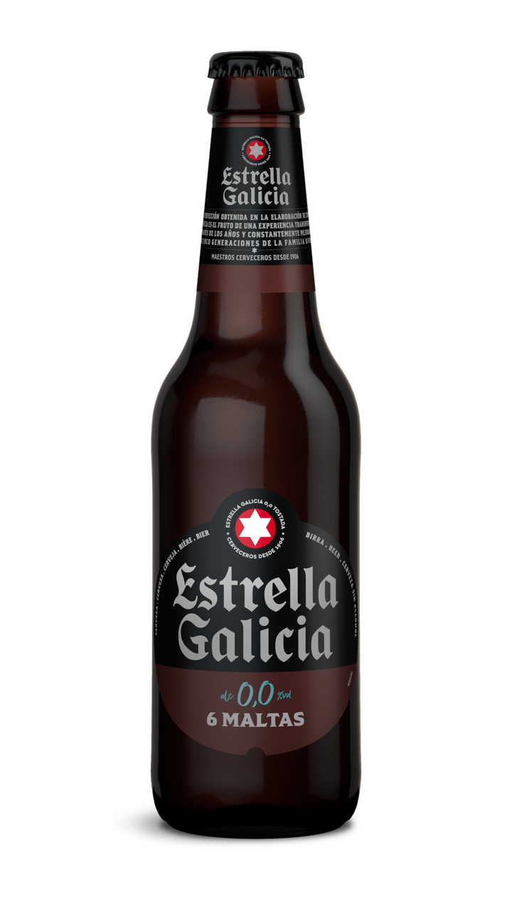 Botella Estrella Galicia 0,0 Tostada