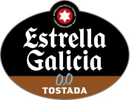 Logotipo Estrella Galicia 0,0% Tostada