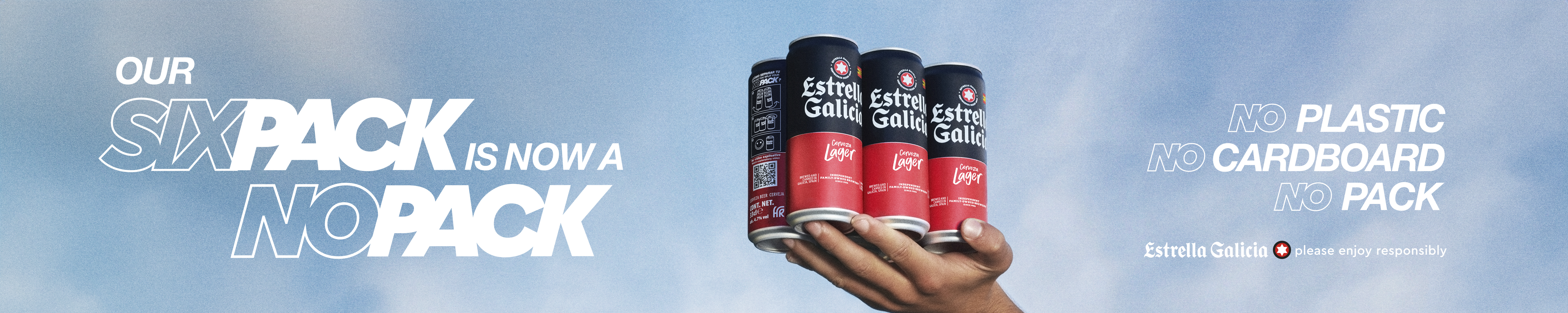 Our six pack is now a nopack. No plastic. No cardboard. No pack.